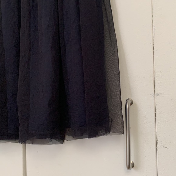 Uniqlo Small Navy Double Layered Tulle Midi Skirt - Picture 4 of 5